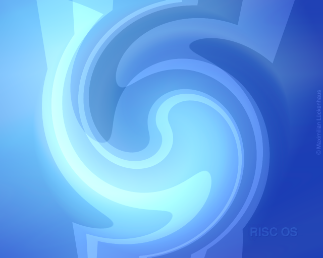 Bildschirmhintergrund "geometric dimple in blue (RISC OS)"