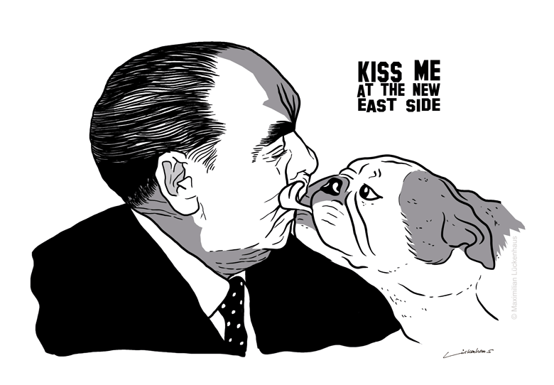 Kiss me at the New East Side (series of works Word World)