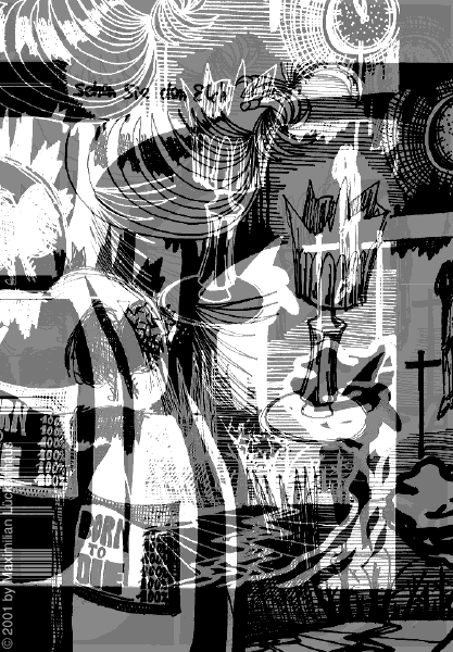 Kunstwerk: Sehen Sie den Elch? (Shadow 2000)
